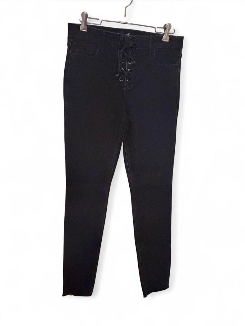 Hollister High-Rise Black Lace-Up Skinny Jeans for Women